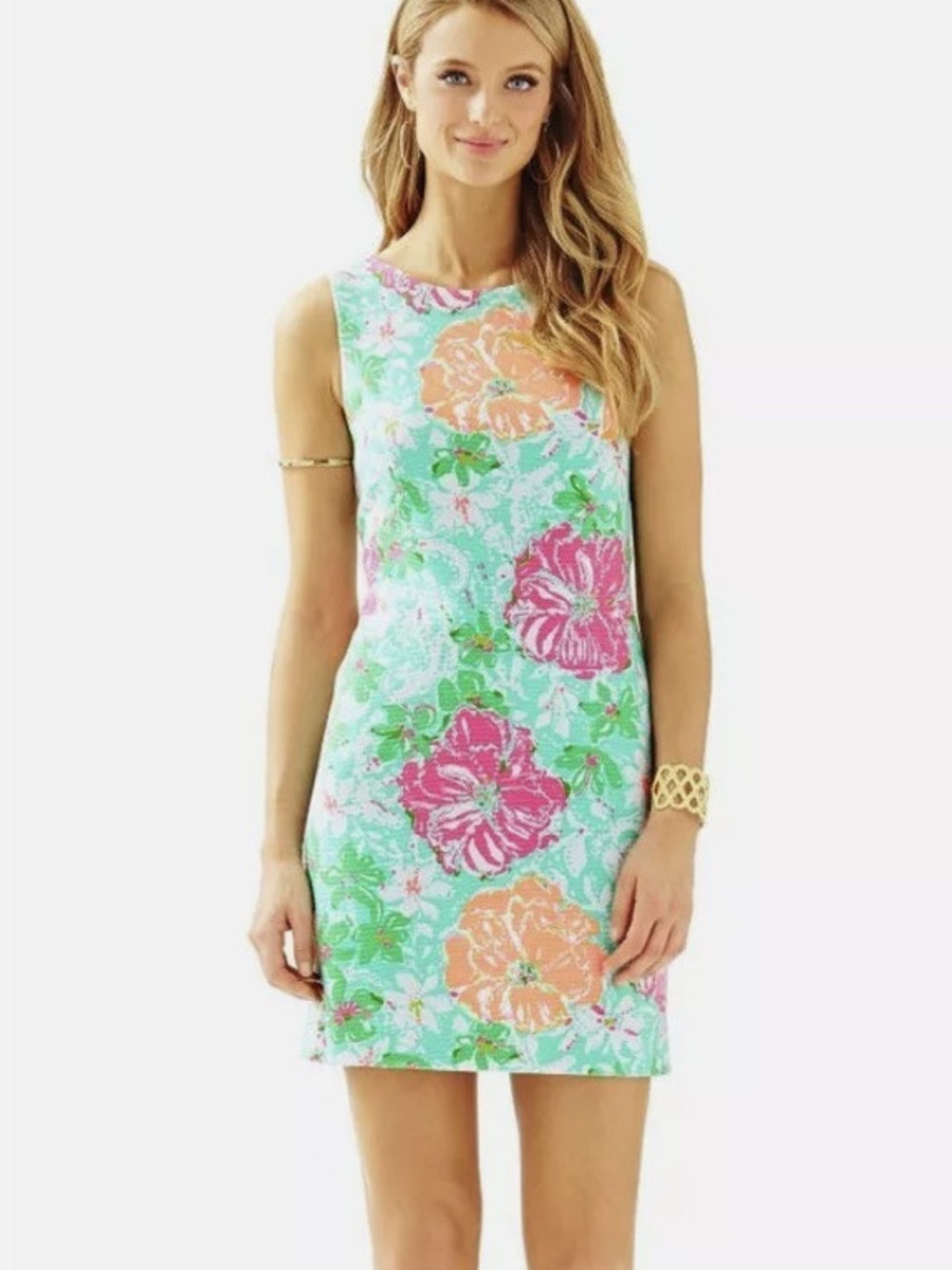 LILLY PULITZER Eden Poolside Beach Walk Shift Dress in Bright Multicolors - XS